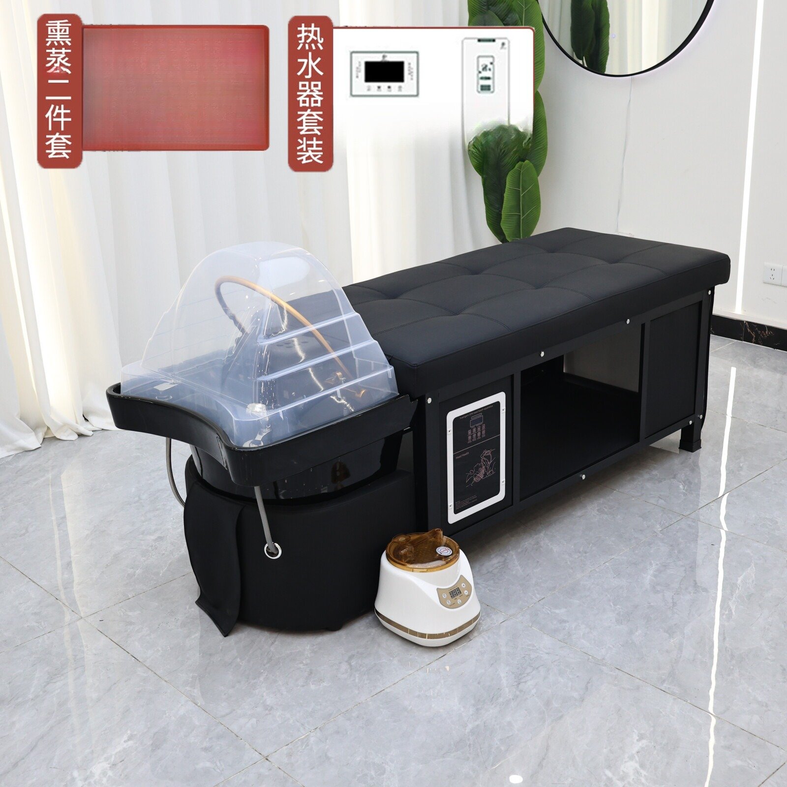 سرير مساج مع حوض سيراميك – يُفك ويُركّب — صورة 11
