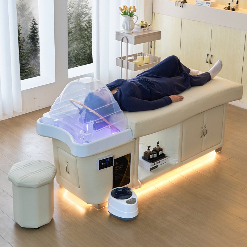 سرير غسيل وسبا الرأس فاخر بإضاءة LED — صورة 2
