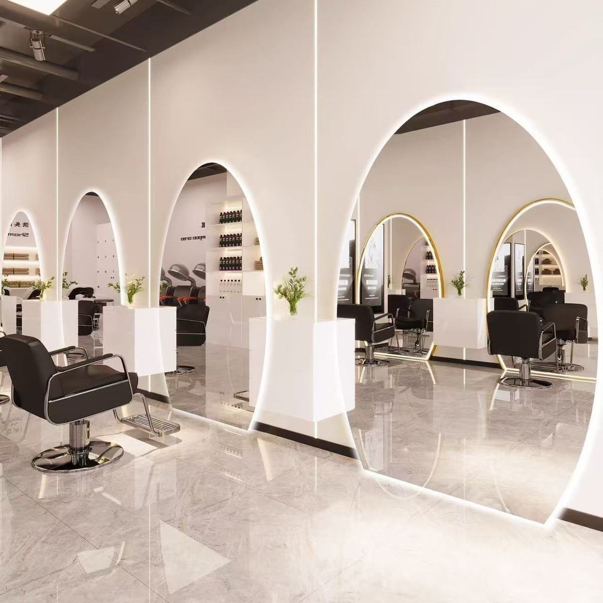 مرآة LED نصف بيضاوية — صورة 7