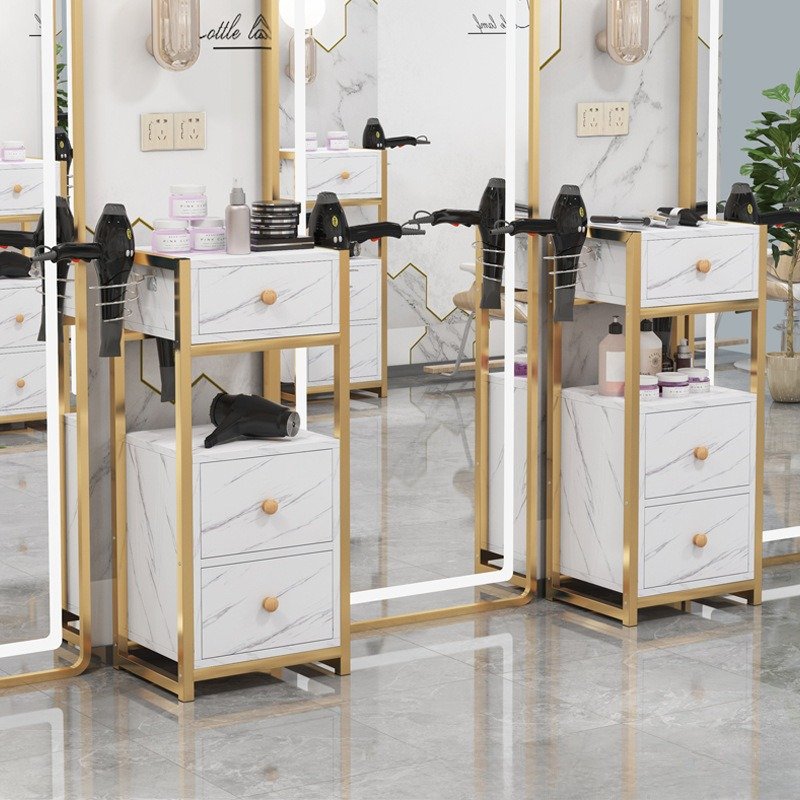 عربة أدراج بإطار ذهبي أو أسود — صورة 1